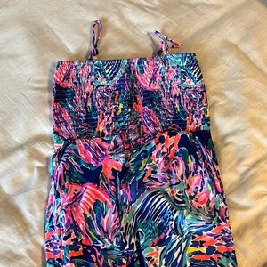 Lilly Pulitzer long pant romper size large 8-10
